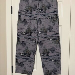 Gray Patterned Men's Pants